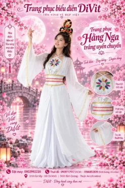 Đầm chị Hằng Nga cổ trang