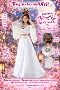 Đầm chị Hằng Nga cổ trang