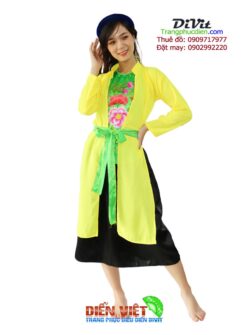 Tứ thân ngắn vàng xanh đen