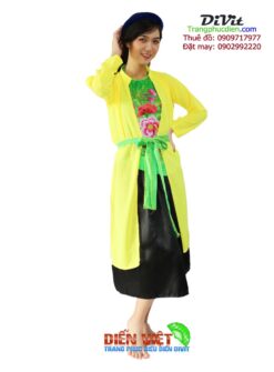 Tứ thân ngắn vàng xanh đen