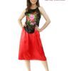 Yếm đen váy ngắn đỏ