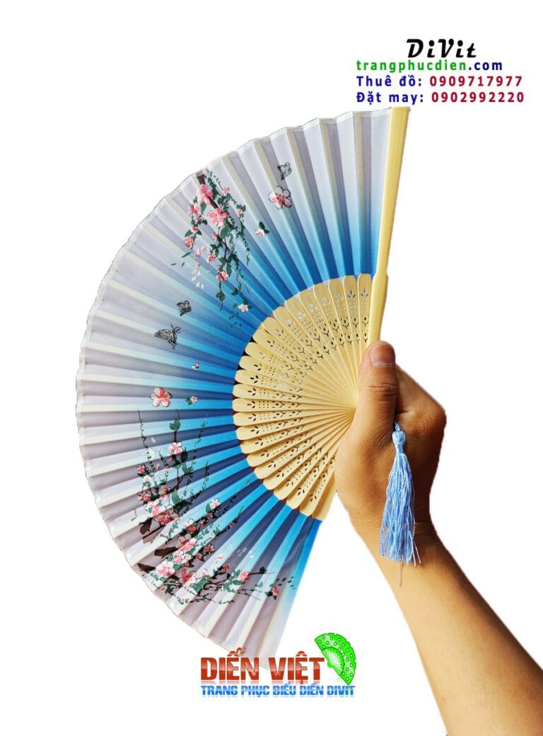 Quạt kiểu màu xanh(giá 1 cái)