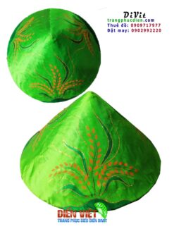 Nón lá bọc vải in bông lúa