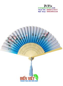 Quạt kiểu màu xanh(giá 1 cái)