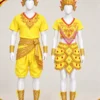 Cặp trang phục múa Chăm vàng