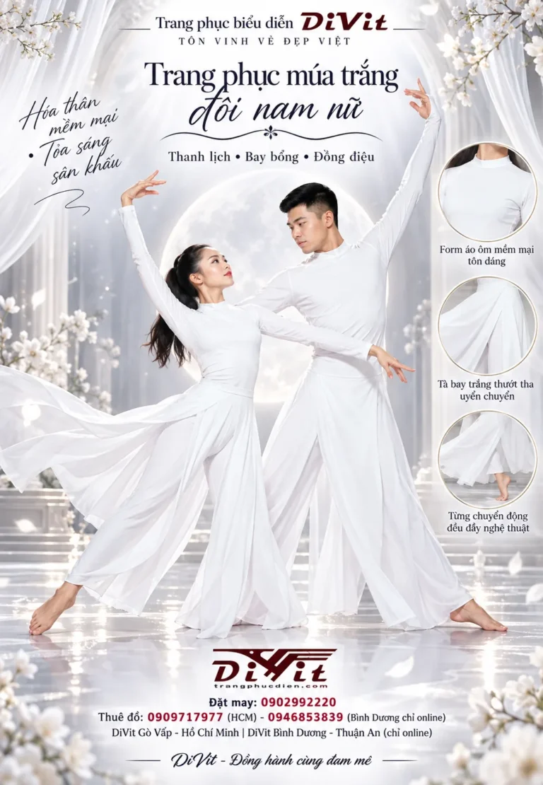 Thuê đồ múa Tico trắng