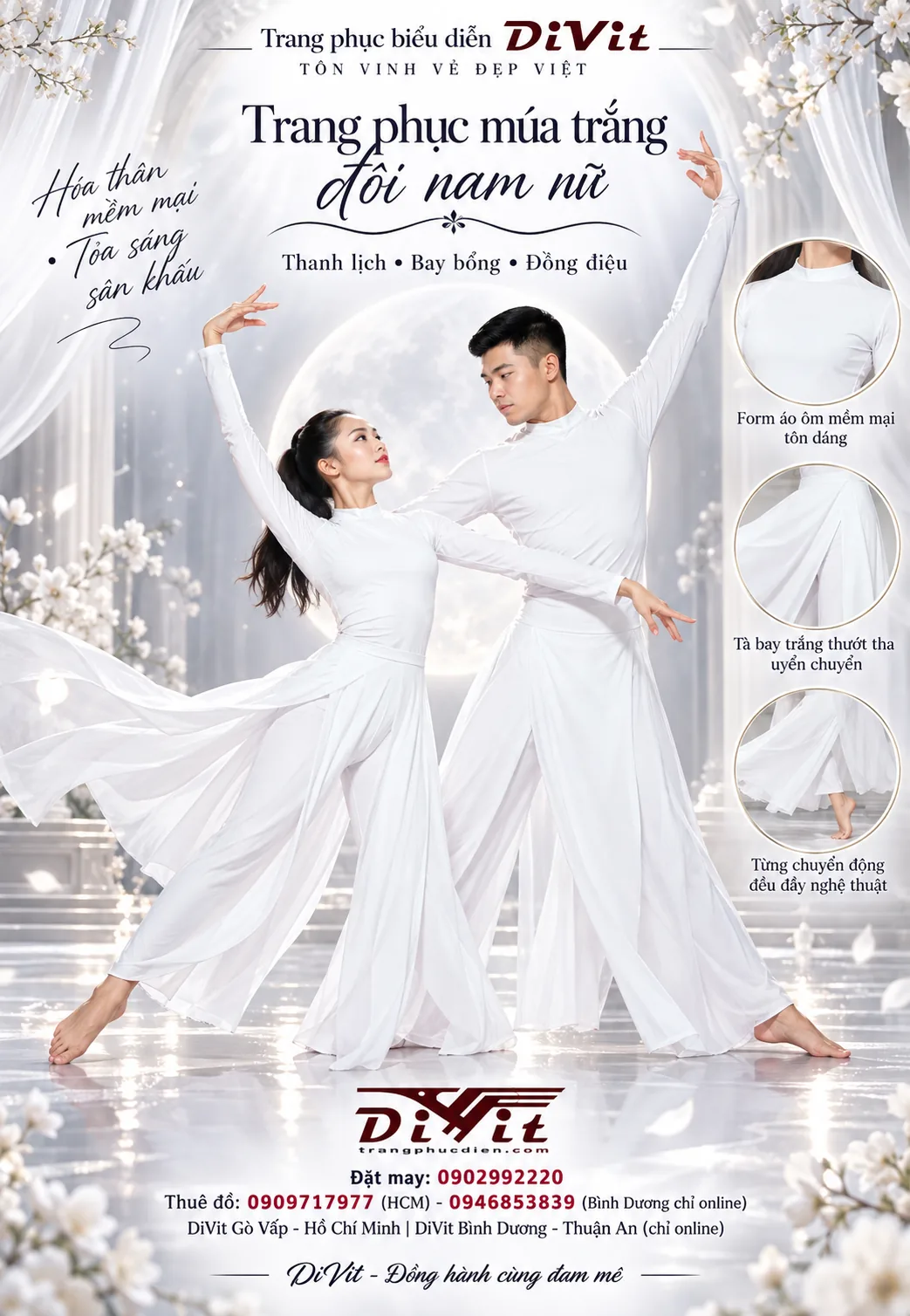 Thuê đồ múa Tico trắng — ảnh mẫu