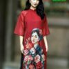 Áo dài cách tân in ảnh cô gái