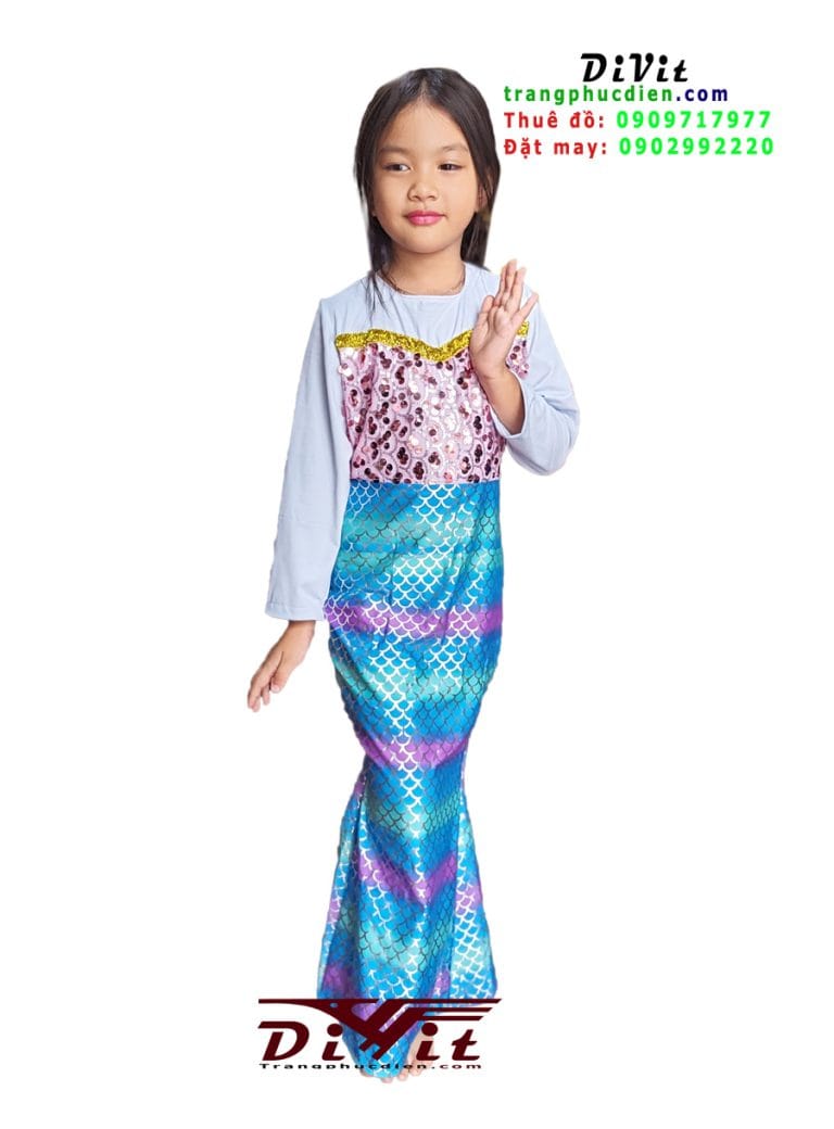 Cho thuê Trang phục tiên cá bé gái