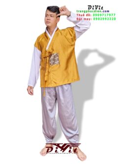 Thuê Hanbok nam màu vàng