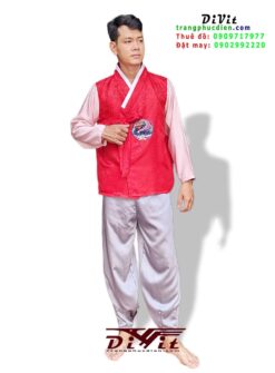 Hanbok nam màu đỏ