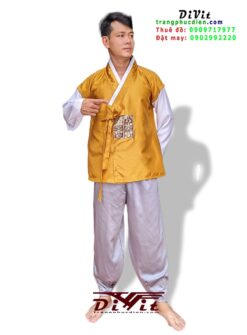 Thuê Hanbok nam màu vàng