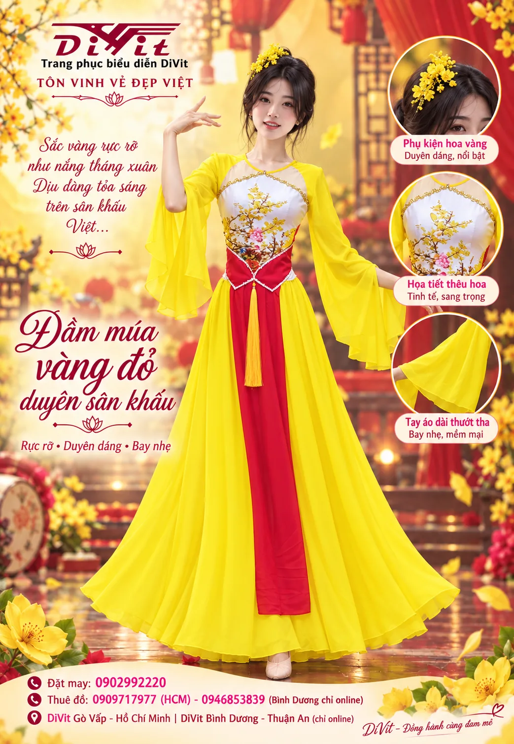 Thuê đầm biểu diễn văn nghệ