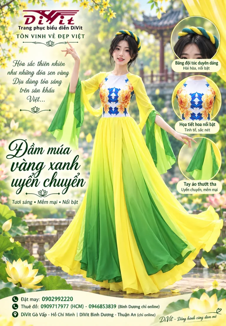 Trang phục múa vàng xanh