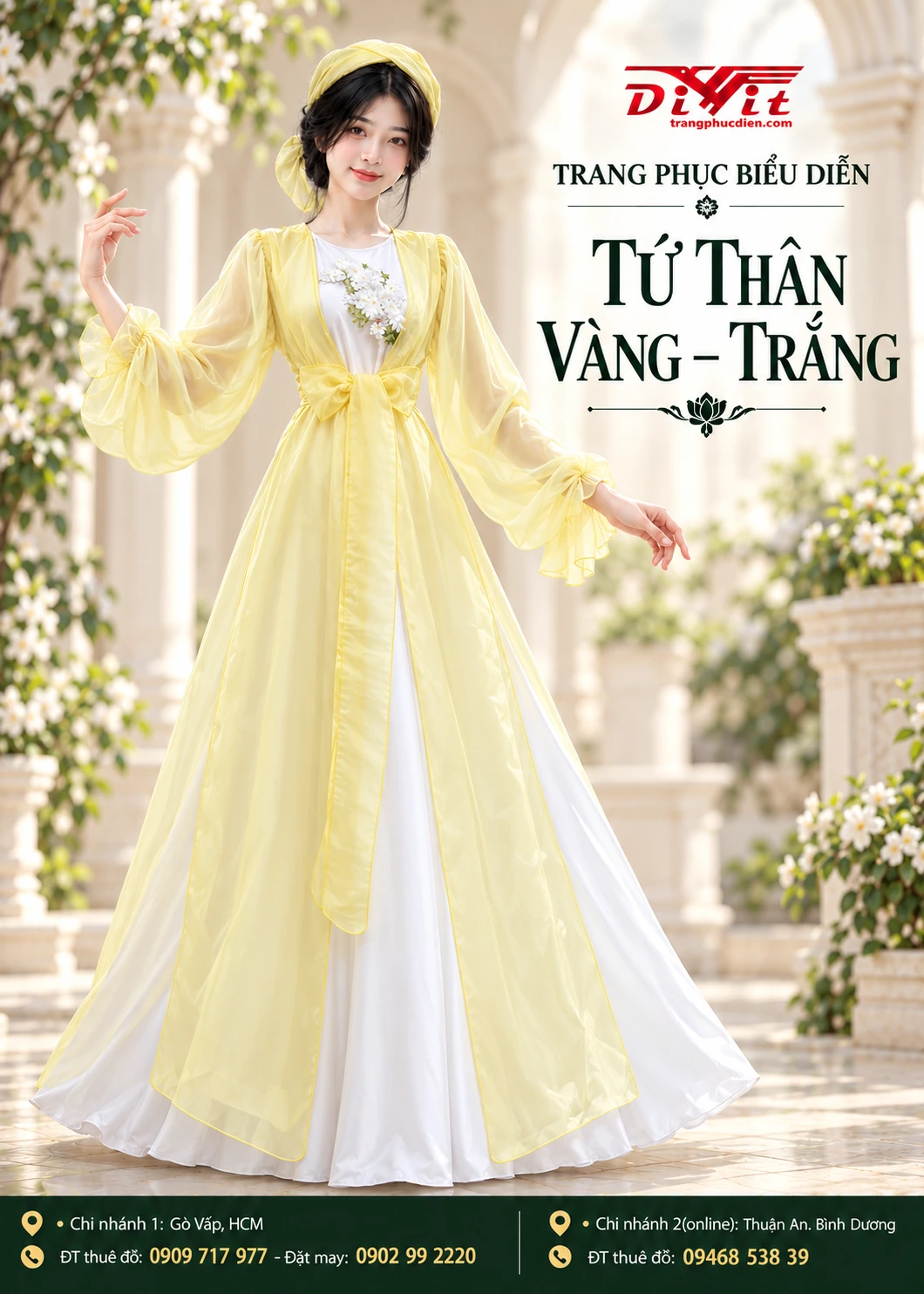 Tứ thân Bắc Bling vàng