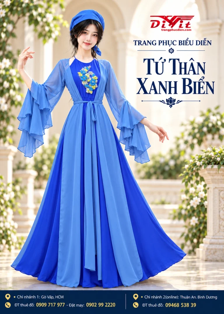 Tứ thân xanh biển cho thuê hcm bình dương