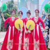 Cho thuê áo tứ thân đỏ trắng