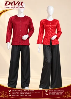 Cặp bà ba đỏ