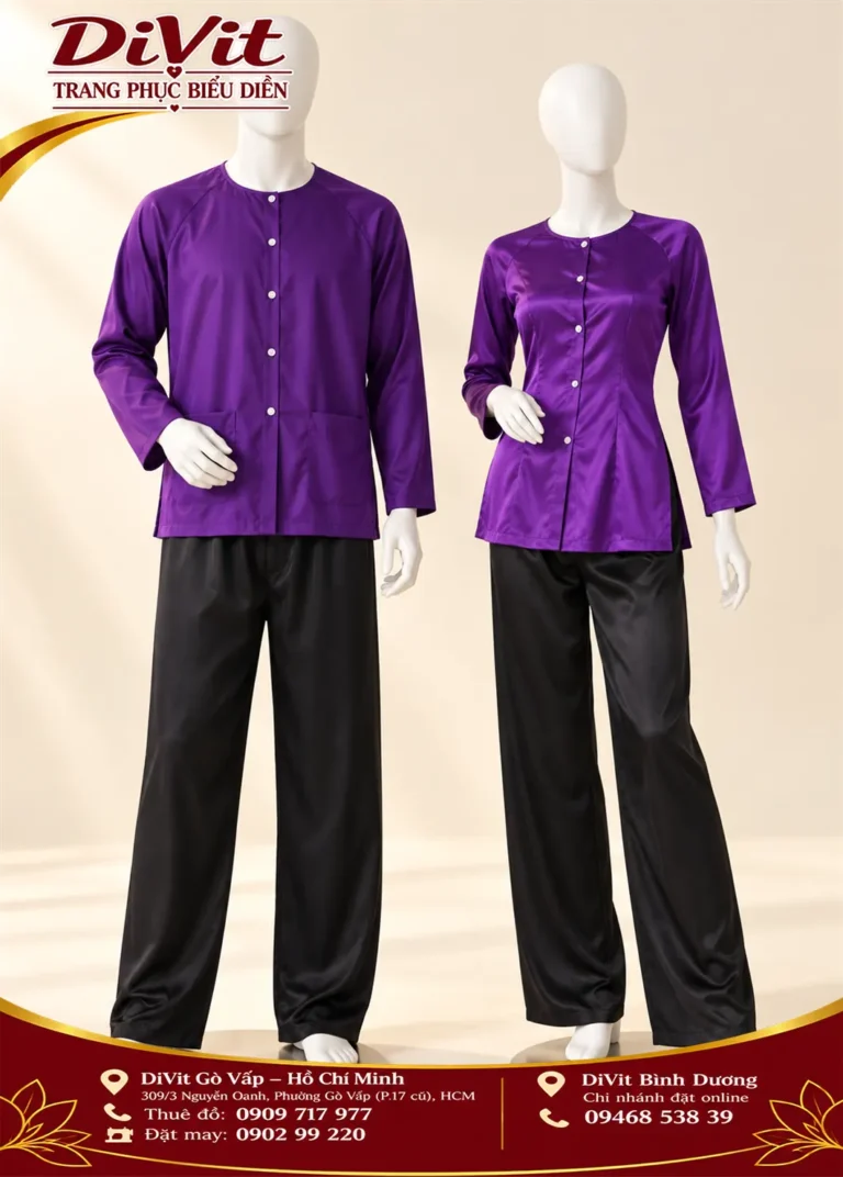 Cặp bà ba Tím Huế