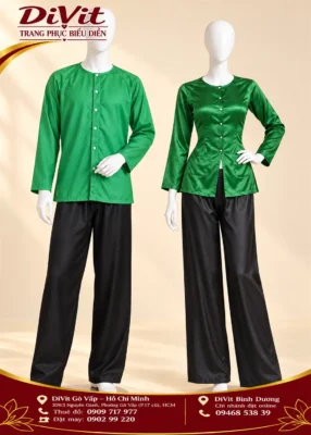 Cặp bà ba Xanh lá