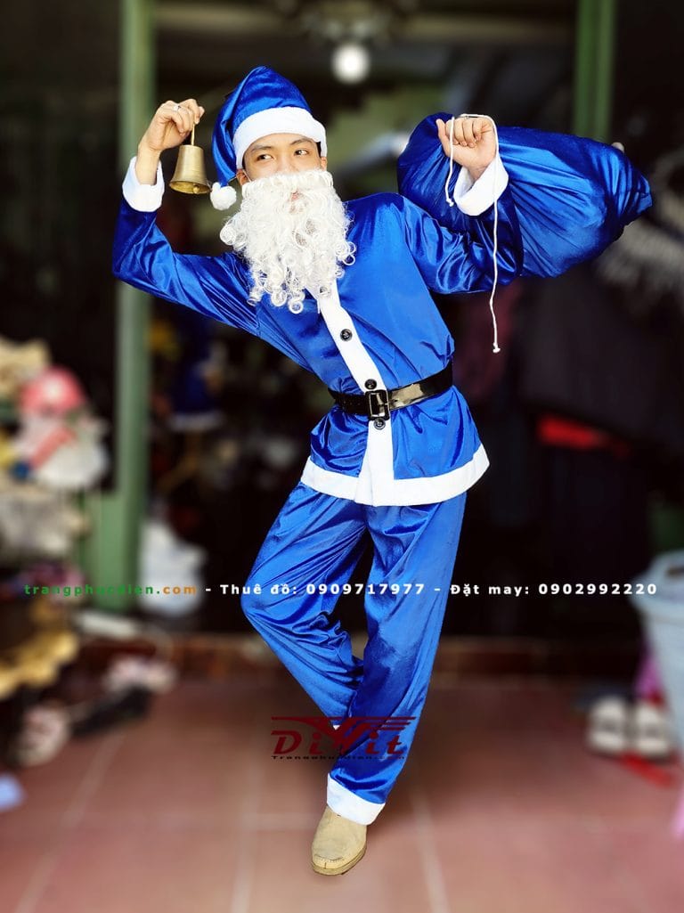 Trang phục Ông Già Noel xanh dương