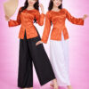 Áo bà ba nữ cam tuyệt đẹp