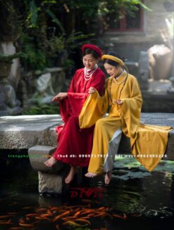 Cho thuê áo dài Tấc đỏ đô
