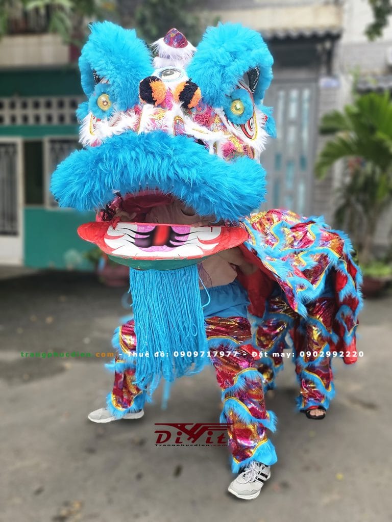 Cho thuê đầu lân xanh dương
