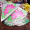 Nón lá bọc vải in bông sen