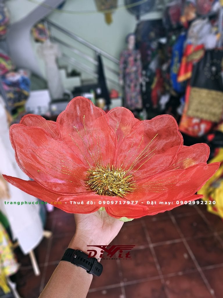 Hoa múa voan màu đỏ(giá thuê cặp)