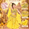 Thuê đồ múa Ấn Độ trẻ em vàng