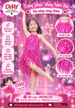 Trang phục nhảy hiện đại bé gái