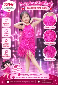 Trang phục nhảy hiện đại bé gái