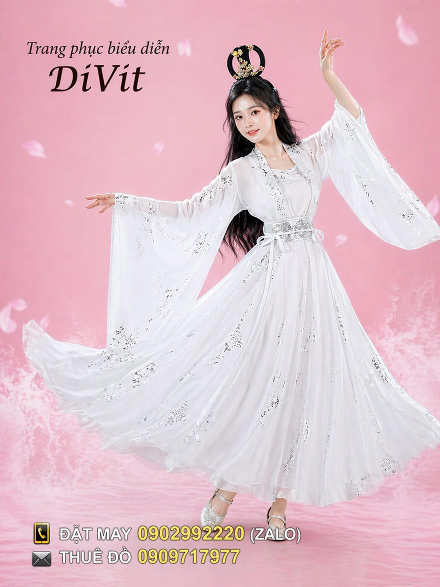 Trang phục tiên nữ trắng diễn chị Hằng