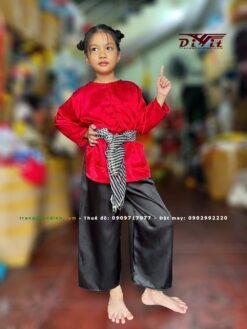 Áo bà ba đỏ trẻ em