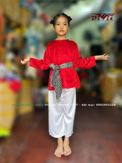 Áo bà ba đỏ trẻ em