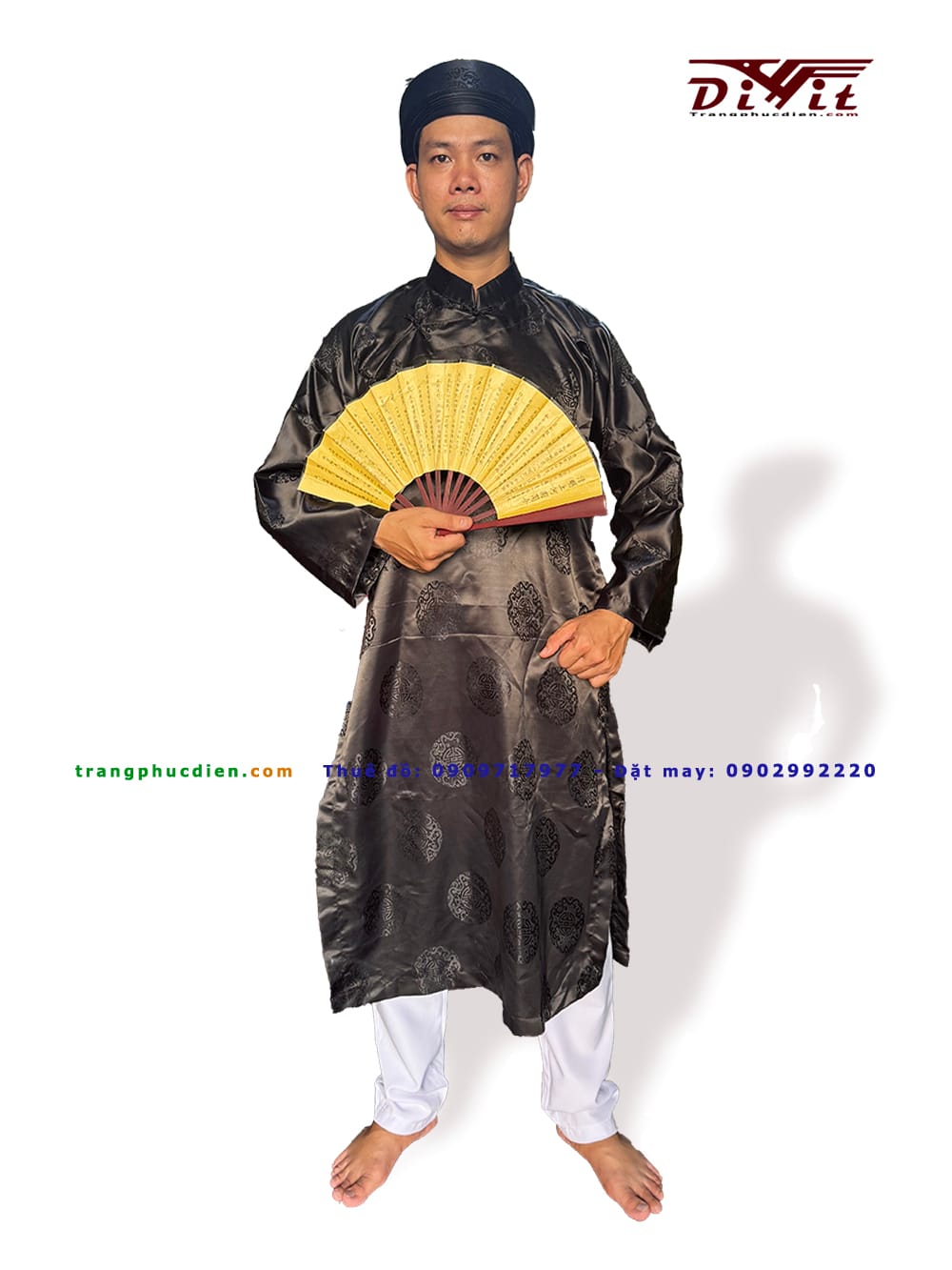 Áo dài thọ nam màu đen