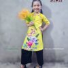 Áo dài vàng bé gái