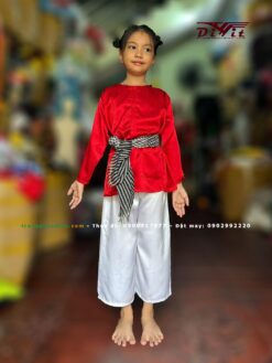 Áo bà ba đỏ trẻ em