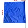 Cờ vuông 90cm xanh dương trơn