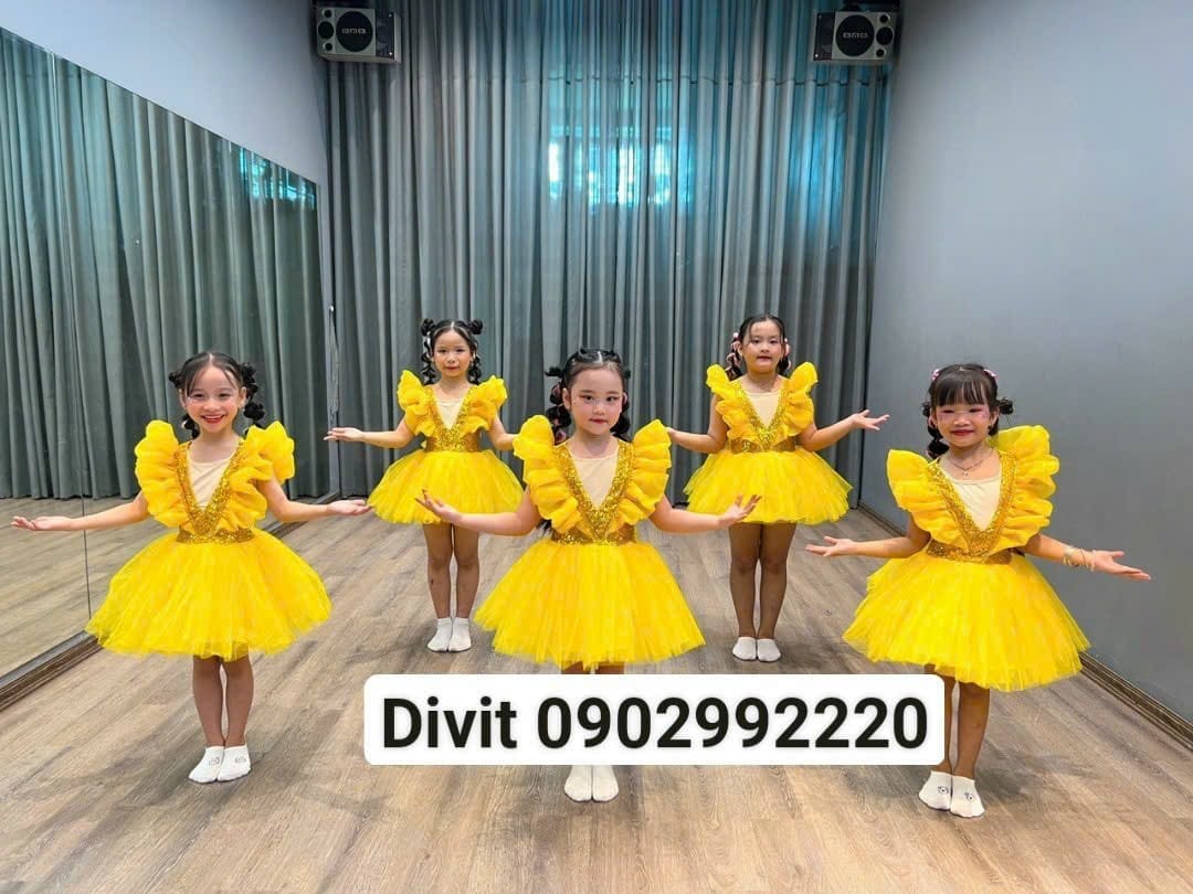 Đầm bồng bềnh bé gái (3 - 8t)