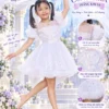 Cho thuê đầm trắng bé gái mới