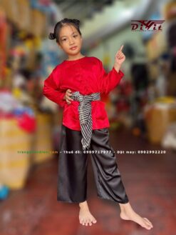 Áo bà ba đỏ trẻ em