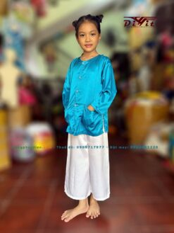 Áo bà ba xanh dương trẻ em