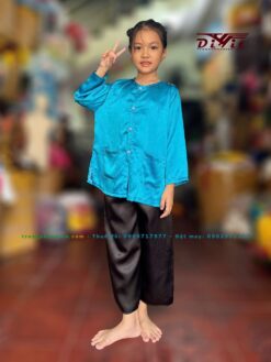 Áo bà ba xanh dương trẻ em