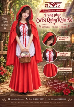Thuê đồ cô bé quàng khăn đỏ