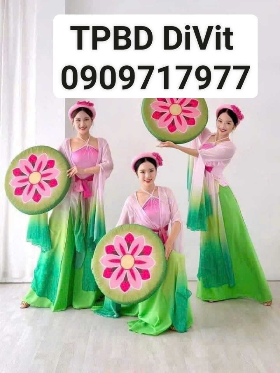 Tứ thân múa sen – mẫu trang phục biểu diễn tại DiVit