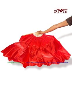 Quạt múa 40cm đỏ (giá thuê 1 cặp)
