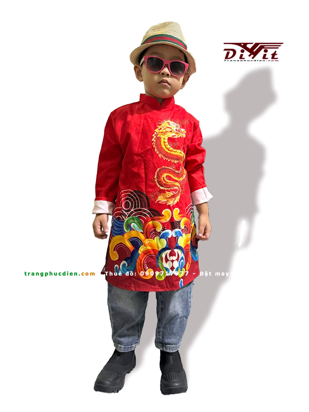 Áo dài cách tân bé trai