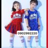 Đồ nhảy hiện đại trẻ em xanh-đỏ